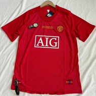 RETRO_M.U 2008,retro manchester united 2008 red Cotton Polyester fashion blockcore