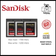 Sandisk Extreme Pro 64GB / 128GB / 256GB CFexpress / CF-express Card Type B ( Read 1700mb/s )