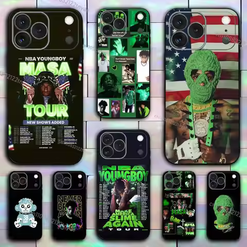 HOT YoungBoy Never Broke Again Tour Phone Case For iPhone 17,16,15,14,13,12,11,Pro,X,XS,Max,XR,Plus,
