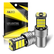 Aileo 2pcs 1156 BA15S P21W Car LED Reverse Light Bulb 45pcs 4014SMD For VW Passat B5 B6 Golf Canbus