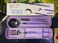 Wheat straw 水晶紫色環保餐具