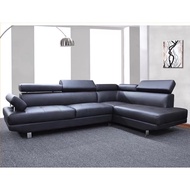 UTL N6740 L Shape sofa with adjustable headrest [Can choose colour] [Can choose Casa Leather or Water Resistance Fabric]
