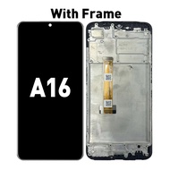 LCD with FRAME for OPPO A16 Compatible For ORIGINAL LCD Skrin Touch Screen Replacement