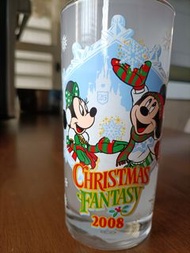 米奇米妮 東京迪士尼25週年聖誕限定玻璃杯