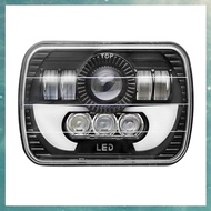 (OAKF) 7 Inch Square Daytime Running Light Car Front Headlight LED Work Light DRL High Low Beam Floo