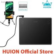 ☇☫HUION HS64  Digital Graphics Drawing Tablets with Battery-Free Stylus Ready Stock