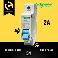 MCB SCHNEIDER BLUE 1 PHASE 2A 4A 6A 1A 16A 2A 25A35A4A5A d J2J4
