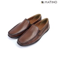 MATINO SHOES รองเท้าชายโลฟเฟอร์หนังแท้ รุ่น MC/S 3015 - BLACK/BROWN