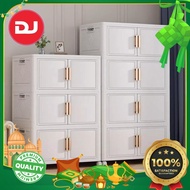 【SHIPPING PROMO】[DJ Home] [HEAVYDUTY]70-75cm (1/2/3/4/5 Layers) Kabinet Kotak Simpanan Lipat Roda Tw