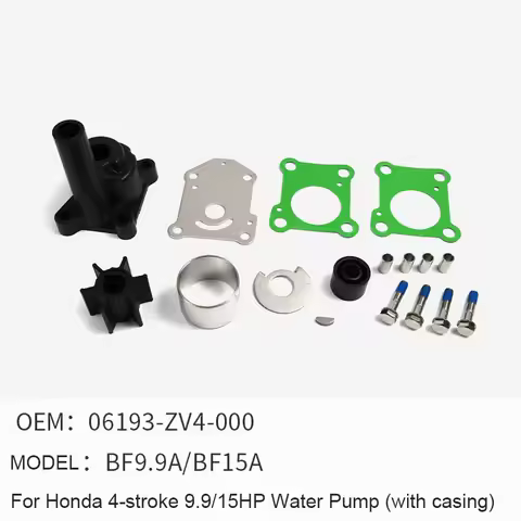 Water Pump Repair for Honda 4-stroke 9.9/15 HP Outboard Engine Water Pump Impeller Repair Kit 06193-