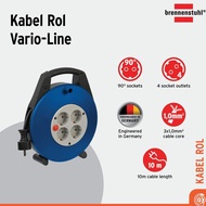 Kabel Rol Terminal Listrik 4 Lubang Brennenstuhl Vario Line 4 Socket 10M / Colokan Listrik Dengan Ka