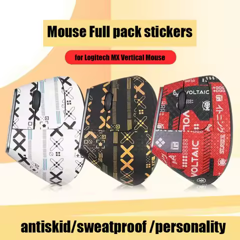 Mouse Full pack stickers for Logitech MX Vertical Mouse Grip Tape Skate Handmade Sticker Professiona