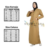 Seragam PNS Wanita Setelan Baju & ROK Seragam Pemda Wanita Seragam Guru Wanita Model Saku Bawah