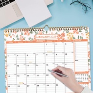 Ready Stock 2026-2027 English Wall Calendar Simple Wall-Mounted Wall Calendar English Calendar