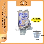 THINWALL SAUCE CUP 25 ML / 35 ML / 60 ML / 150 ML | CUP PLASTIK | CUP