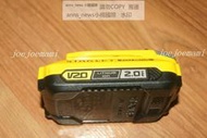 現貨原裝STANELY史丹利V20新款電SFMCB202 18V 2.0A電池帶電量顯