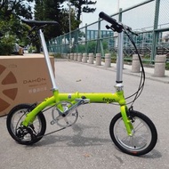 全新 14吋 FNHON 412 蘋果綠 外3速 中空餅 摺疊單車folding bicycle 鋁合金輕身