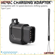 LETTER 4-Pin to Type-C Converter, Compact LED Indicator USB-C Bike Charger, Portable Fast Charging W