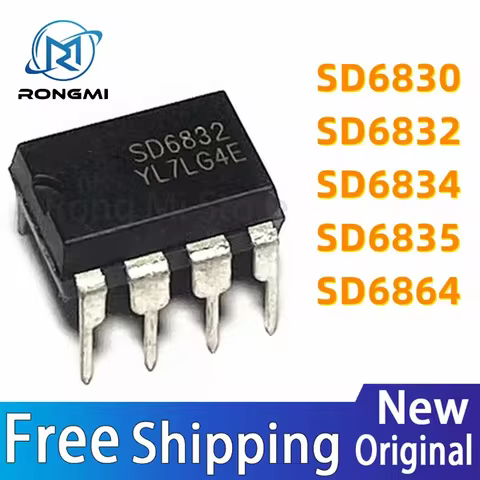 (10piece) SD6834 DIP-8 SD6834 DIP SD6835 SD6832 SD6830 SD6864 original parts Power adapter IC DIP8 L