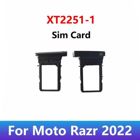 For Motorola Moto Razr 2022 XT2251-1 Sim Card Tray Card Reader Socket Slot Holder Replacement Part