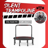 Foldable Silent Trampoline Fitness 40 Inch Indoor Trampoline Rebounder for Adults Outdoor Exercise T