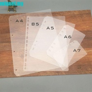 MIQUEL Notebook Divider Students Notebook Accessories Board Page A5 A6 A7 B5 A4 Transparent Inner Paper Planner Separator