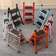 17vm Ladder for Home Use, Foldable Thickened Carbon Steel A-Frame Ladder, Mobile Staircase, Telescop