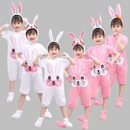 Children Bunny Costume Animal Costume Toddler Little White Rabbit Costume Cartoon Bunny Dance Costum