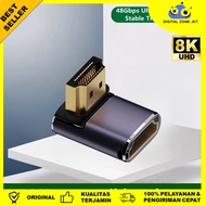 HDMI Male to Female Connector 2.1 8K 48Gbps Dual Mode Laptop TV - A8K-07 [Digital Zone JKT]
