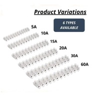 5A 10A 15A 20A 30A 60A PVC Wire Cable connector connecter Terminal Block 12 Position Barrier Wire co