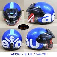X-dot Xdot G118 Cruiser (AEIOU - BLUE / WHITE) Half Cut Like Helmet SGV Cruiser / YHPRO / LASER