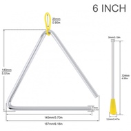 Triangle Alat Musik Stainless Stell 4/5/6 Inci Mainan Musik Triangle Mainan Instrument Triangle Sens
