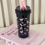 Mocorie - Milkdoll Coquette Plastic Tumbler Coquette Plastic Pink Ribbon Tumbler Coquette Plastic Pi