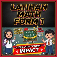 【Auto delivery】 Latihan Matematik Form 1 2026 Algebra Pecahan Geometri FPB GCM | Tingkatan 1 .