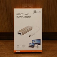 門市全新現貨‼️ j5create JCA153 Type-C to 4K HDMI 轉接器