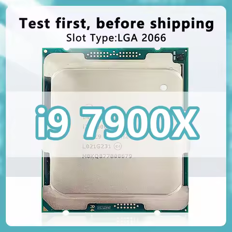 Core i9-7900X CPU SR3L2 10 Cores 20 Threads 3.3GHz 13.75MB 140W LGA2066 For Desktop X299 motherboard