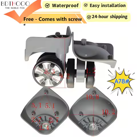 1pair (2pcs)/A78#Universal Luggage Wheels Replacement for Samsonite/American Tourister - 360° Silent