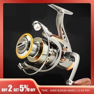 Spinning Fishing Reel 5.2:1 13bb 2000-4000 Series Reel Spinning Wheel Imitation Wood Handle Pesca Sea Rock Lure Fishing Reel