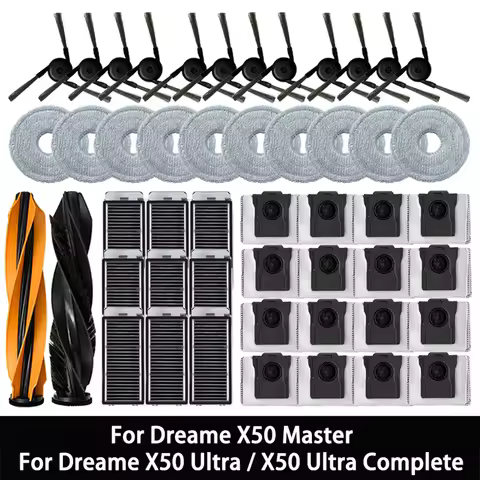 For Dreame X50 Ultra / X50 Master /X50 Ultra Complete Vacuum Cleaner Accessories Main Side Brush HEP
