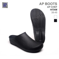 Ap Boots Ap Chef Black - Slip On Kitchen Shoes Rubber