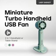 Mini Fan Portable Rechargeable Leafless Electric Fan 2 Speeds Handheld fan 1200mAh usb charging Mute