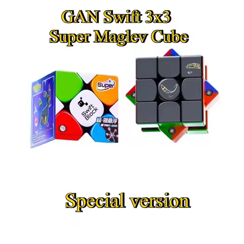 GAN Swift 3x3 Super Maglev 3x3x3 Cube Swift Block 355S Speed Cube Games and Puzzles