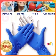 【SG Ready Stock】🏅Authentic Medical Grade Professional Powder-free Nitrile gloves and Latex gloves 100pcs/box