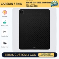 IPad Pro 12.9 inch (2020 Gen 4) Triple Black ICONS Anti Scratch Protector Case | By Fusion | Code - 