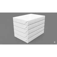 5 reams of 60gsm A4 Paper (400 sheets/ream). White wrapping paper. Lightweight 60gsm weight