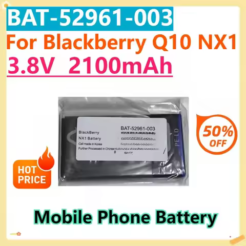 For Blackberry Q10 NX1 BAT-52961-003 3.8V Replacement 2100mAh Mobile Phone Battery