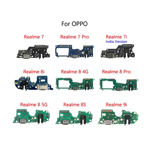 USB Charge Dock Port Socket Jack Connector Flex Cable For OPPO Realme 7 Pro 7i 8i 8 4G 5G 8S 9i Char