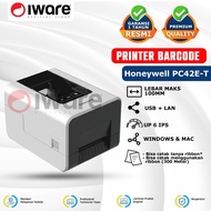 Honeywell PC-42E-T Barcode Printer PC-310T Direct Thermal Transfer Usb Lan Windows Mac