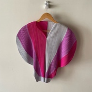 ▪️富貴選物FUGUEI▪️三宅一生PP 三拼色拼色 扇型上衣