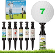 Beer Bottle 7 Pack Golf Tees Virtually Unbreakable and Recyclable Plastic Golf Tee Durable Golf Tees